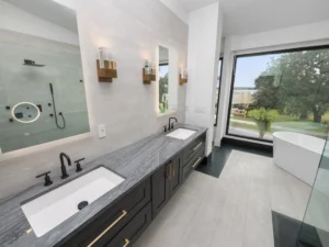 Custom Tile Walk In Shower Tampa Remodel